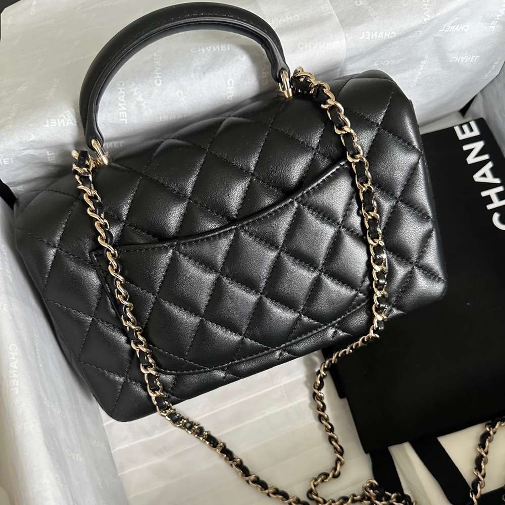 BNIB Chanel mini rectangle top handle bag - Picture 2 of 2